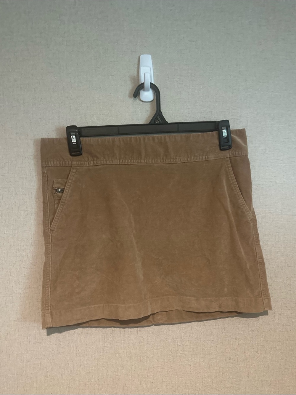 Banana Republic Size 10 Tan Corduroy Mini Skirt